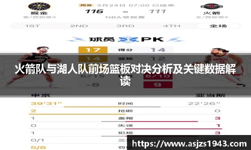 火箭队与湖人队前场篮板对决分析及关键数据解读